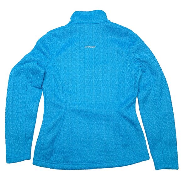 Spyder Hoody Cable Core Zipup - Baby Blue | Med - Picture 11 of 15